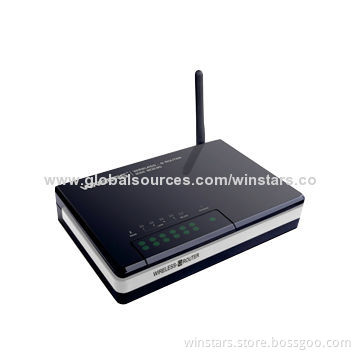 802.11g Wireless Router, Supports Wireless Data Encryption with 64/128-bit WEP Standard for Security